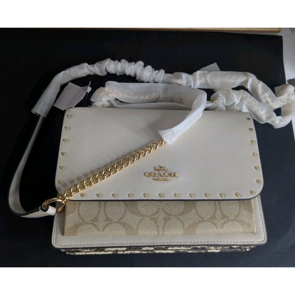 Coach Klare Crossbody - Light Khaki Multi, Snakeskin Embossed, NWT - Picture 8 of 8